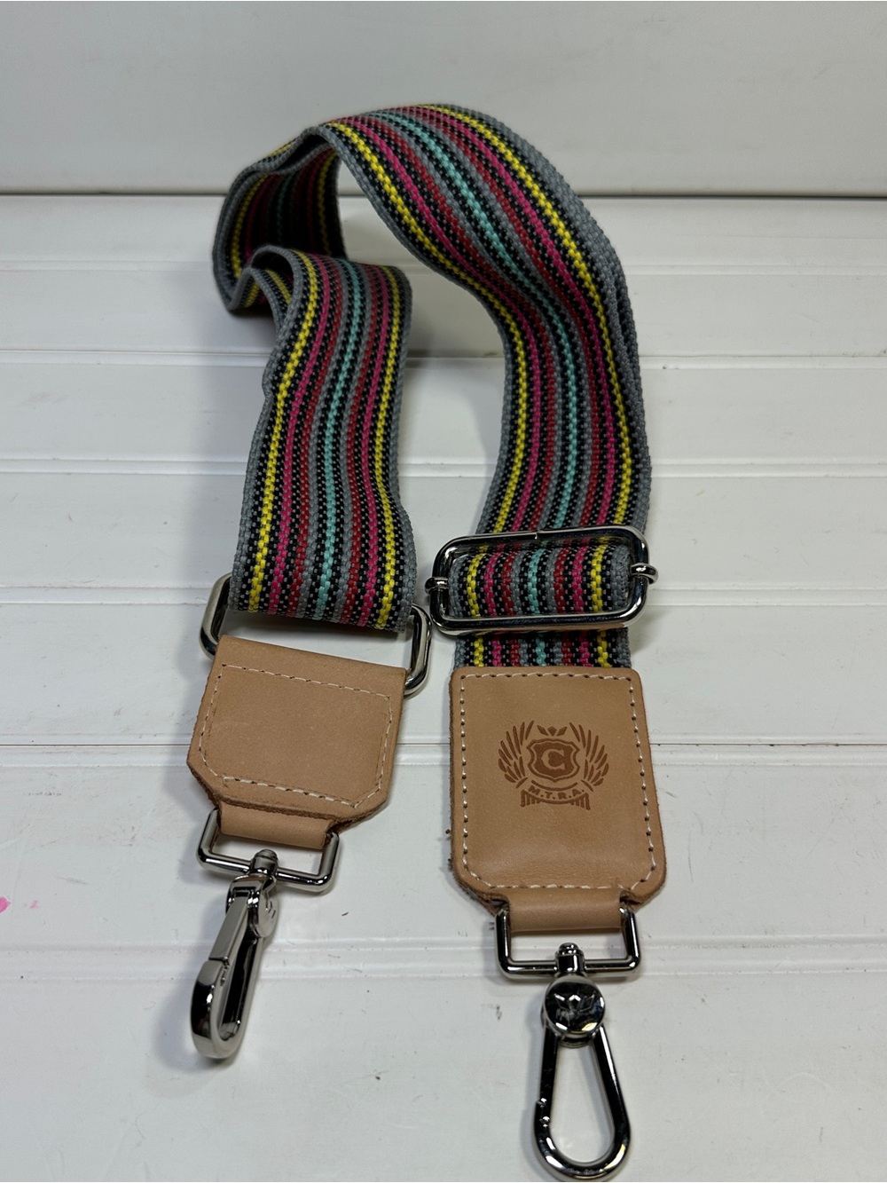 Consuela Adjustable Multi-Color Striped Replacement Shoulder/Crossbody Bag Strap